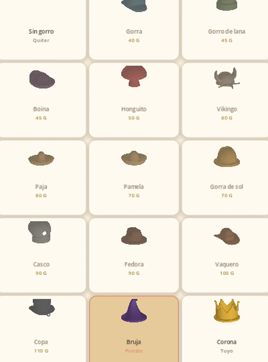 Tienda de gorros con sombreros de distintos estilos.